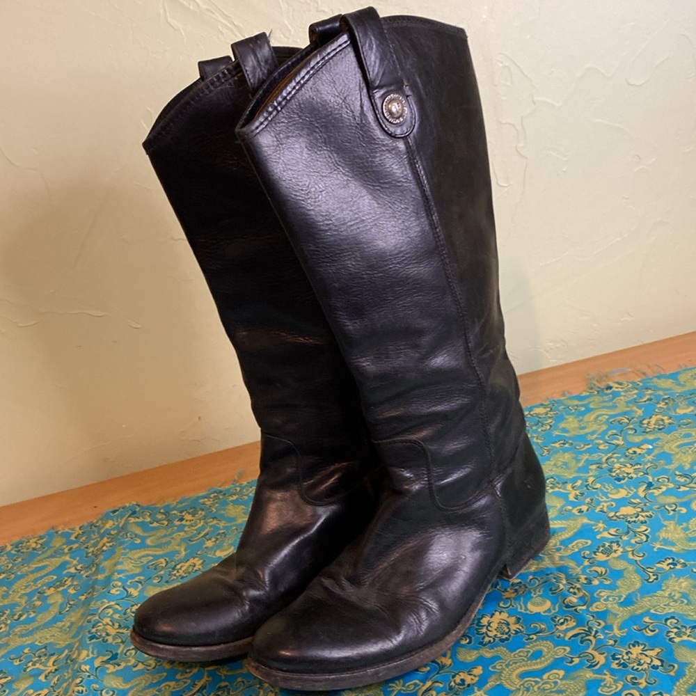 Frye equestrian style boots. Madison button lug tall?